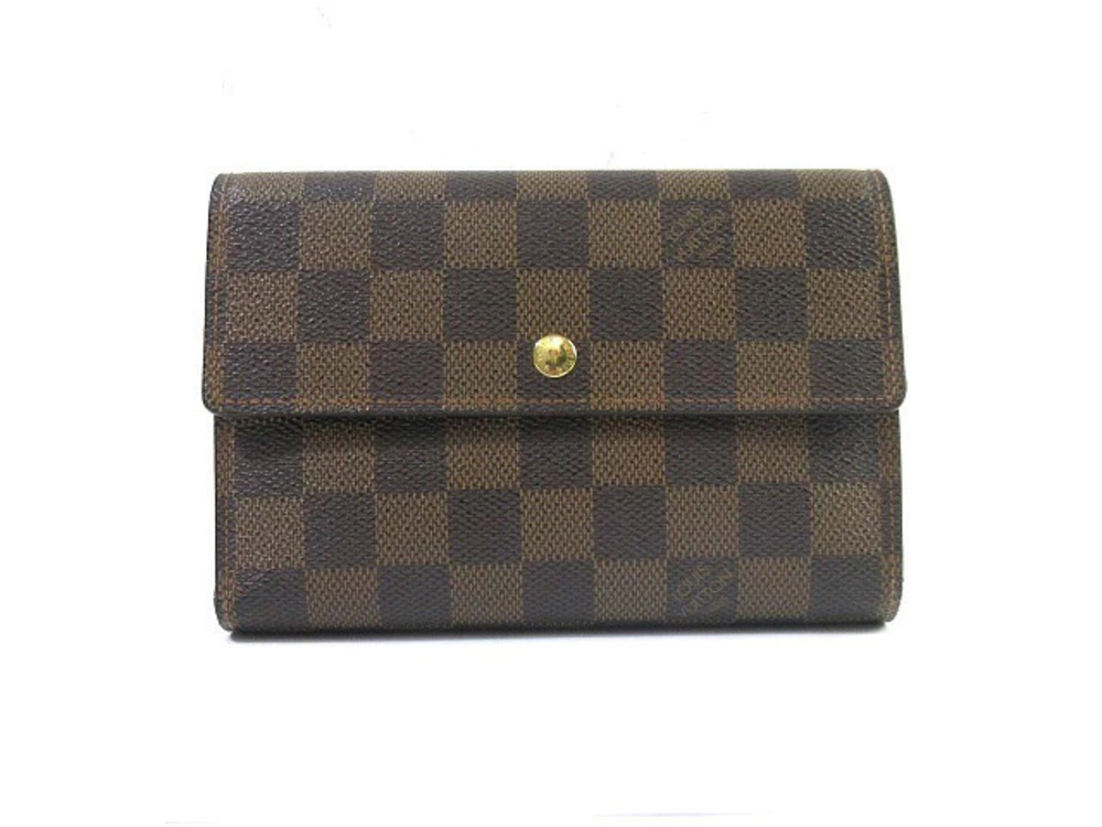 LOUIS VUITTON Portefeuille Tresor Etui Papier Damier